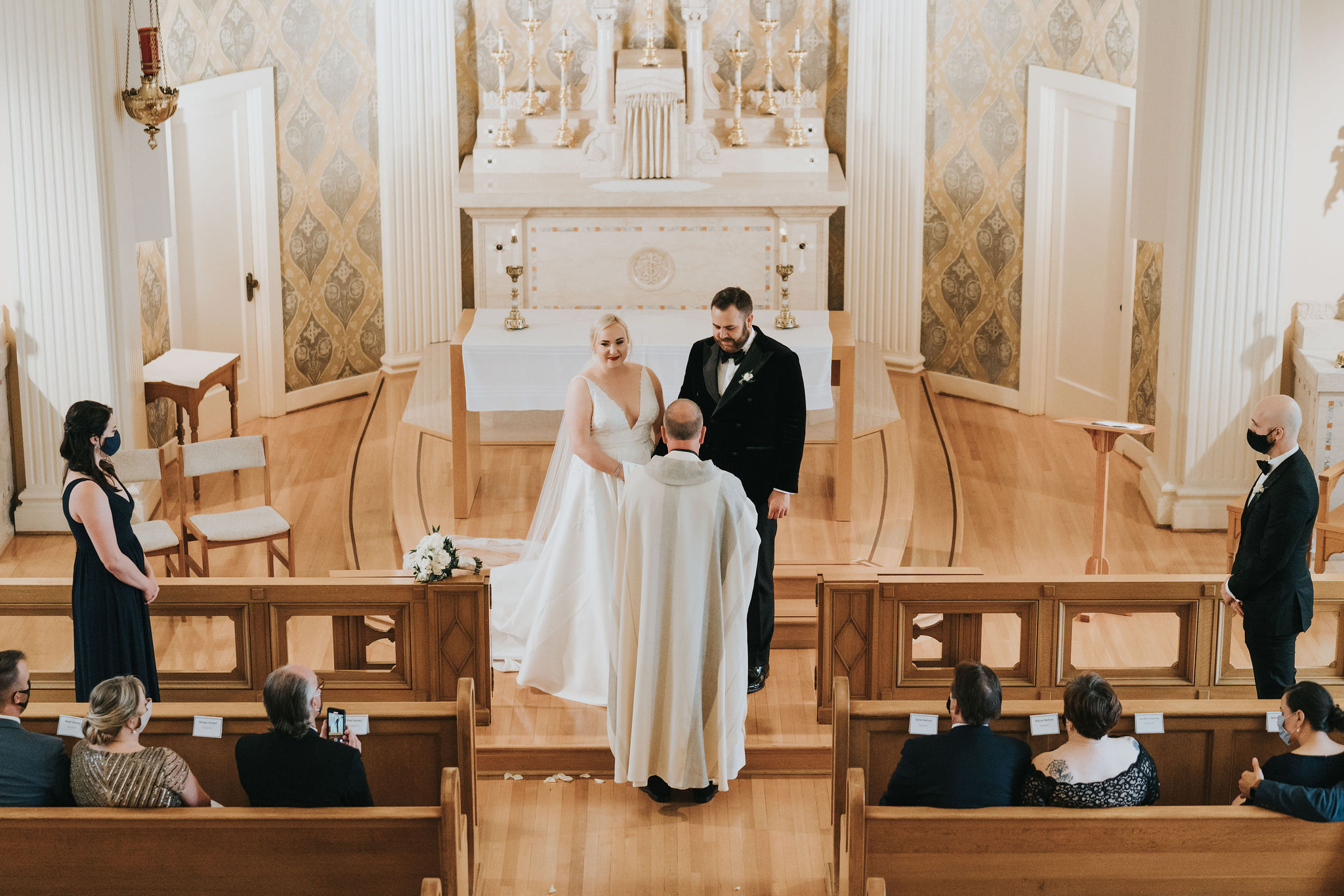 Jessica Gockel Nelson '03 and her husband.